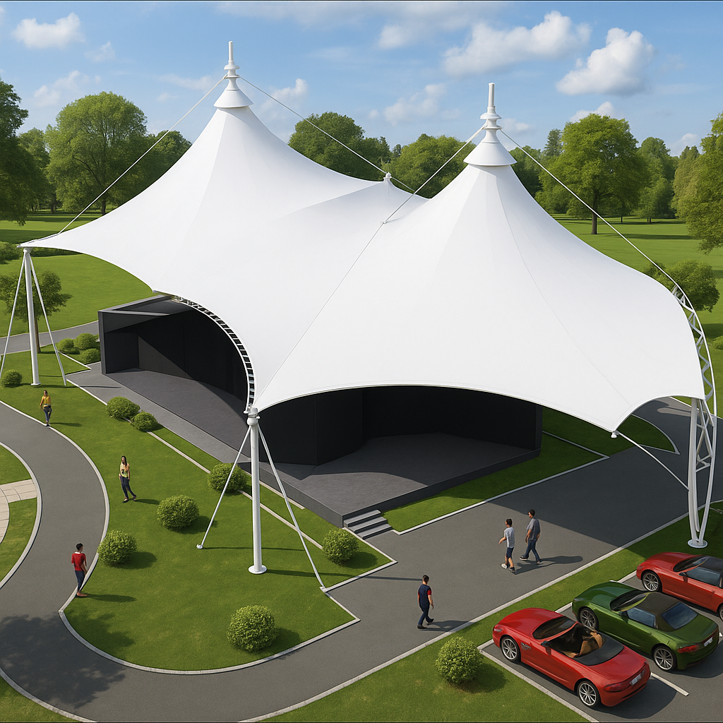 مظلات مخروطية